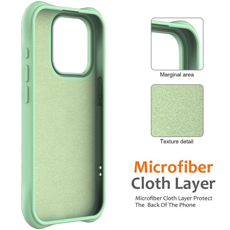 For iPhone 15 Pro Wave Texture MagSafe Magnetic Liquid Silicone Phone Case(Green) - iPhone 15 Pro Cases by buy2fix | Online Shopping UK | buy2fix