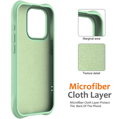 For iPhone 15 Pro Wave Texture MagSafe Magnetic Liquid Silicone Phone Case(Green) - iPhone 15 Pro Cases by buy2fix | Online Shopping UK | buy2fix