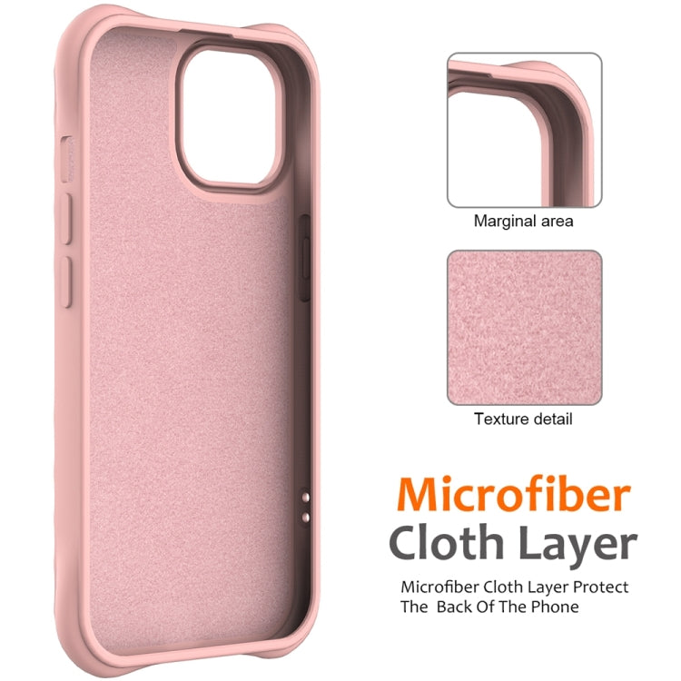 For iPhone 14 Plus Wave Texture MagSafe Magnetic Liquid Silicone Phone Case(Pink) - iPhone 14 Plus Cases by buy2fix | Online Shopping UK | buy2fix