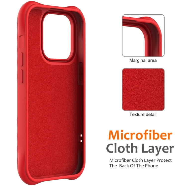 For iPhone 13 Pro Max Wave Texture MagSafe Magnetic Liquid Silicone Phone Case(Red) - iPhone 13 Pro Max Cases by buy2fix | Online Shopping UK | buy2fix