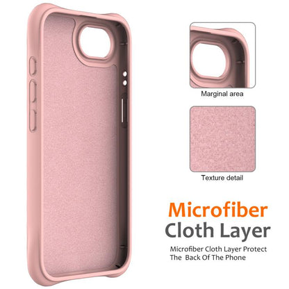 For iPhone 16e Wave Texture MagSafe Magnetic Liquid Silicone Phone Case(Pink) - iPhone 16e Cases by buy2fix | Online Shopping UK | buy2fix