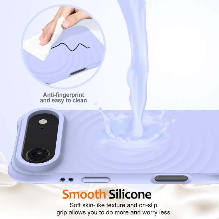 For iPhone Air Wave Texture MagSafe Magnetic Liquid Silicone Phone Case(Purple) - iPhone Air Cases by buy2fix | Online Shopping UK | buy2fix