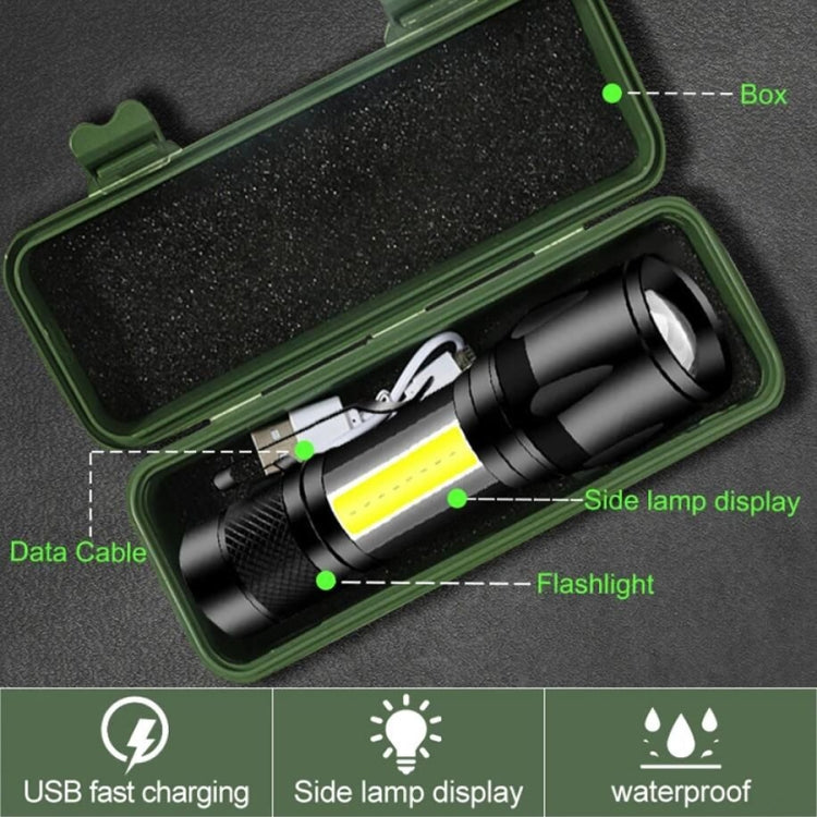 A10 Mini 395nm Ultraviolet Ray Detection Lamp COB Flashlight(Black) - Mini Flashlight by buy2fix | Online Shopping UK | buy2fix