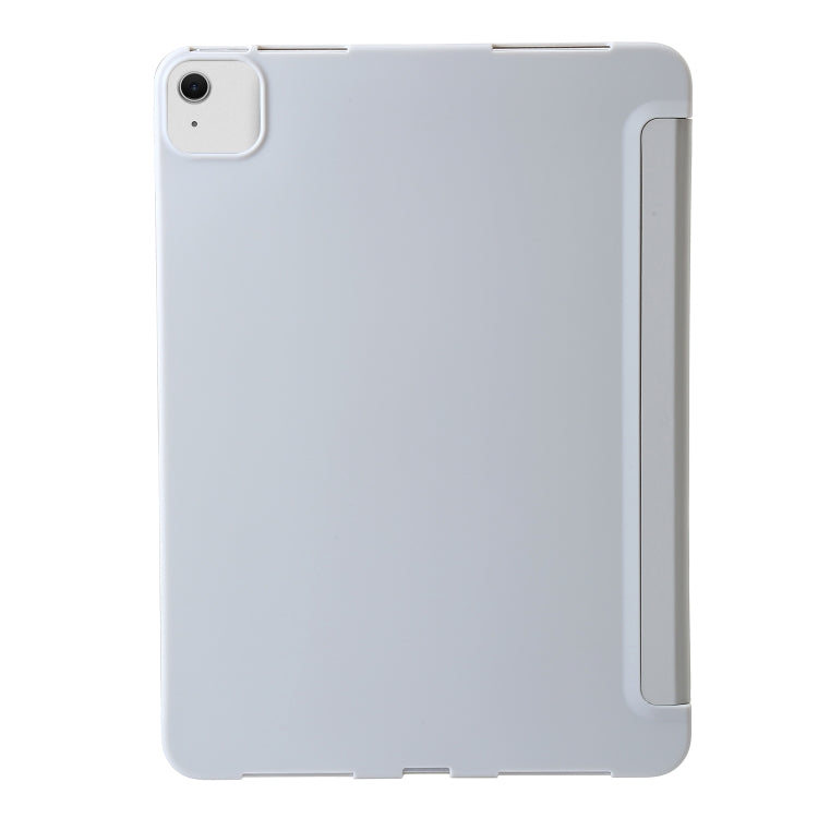 For iPad Air 11 2024 TPU Deformation Flip Leather Tablet Case with Holder(Grey) - iPad Air 11 2024 Cases by buy2fix | Online Shopping UK | buy2fix