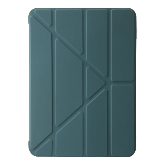 For iPad Air 13 2025 / 2024 TPU Deformation Flip Leather Tablet Case with Holder(Dark Green) by buy2fix