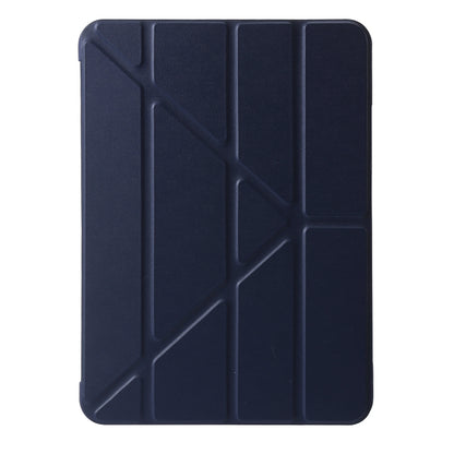 For iPad Air 13 2024 TPU Deformation Flip Leather Tablet Case with Holder(Dark Blue) - iPad Air 13 2024 Cases by buy2fix | Online Shopping UK | buy2fix