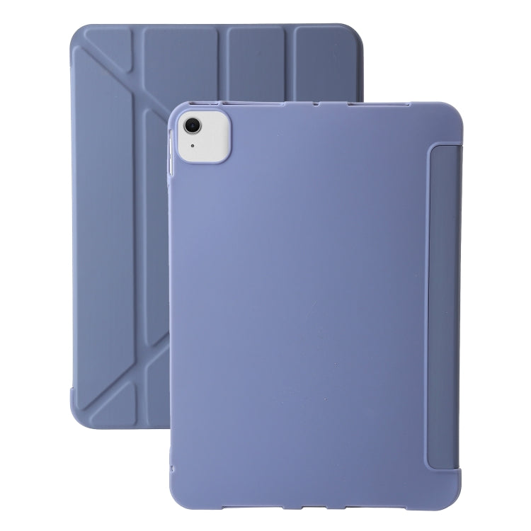 For iPad Air 13 2025 / 2024 TPU Deformation Flip Leather Tablet Case with Holder(Purple) - iPad Air 13 2025 / 2024 Cases by buy2fix | Online Shopping UK | buy2fix