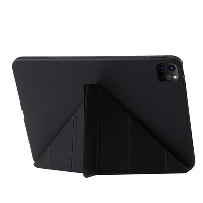 For iPad Pro 11 2024 TPU Deformation Flip Leather Tablet Case with Holder(Black) - iPad Pro 11 2024 Cases by buy2fix | Online Shopping UK | buy2fix