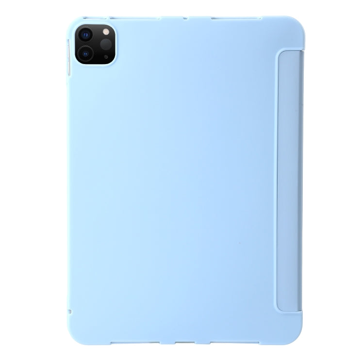 For iPad Pro 13 2024 TPU Deformation Flip Leather Tablet Case with Holder(Sky Blue) - iPad Pro 13 2024 Cases by buy2fix | Online Shopping UK | buy2fix