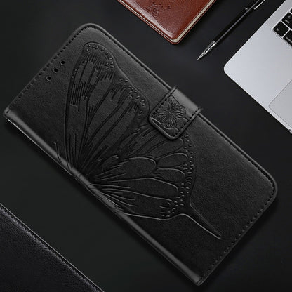 For Nothing CMF Phone 1 Embossed Butterfly Leather Phone Case(Black) - Nothing Cases by buy2fix | Online Shopping UK | buy2fix
