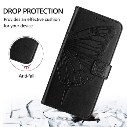 For Nothing CMF Phone 1 Embossed Butterfly Leather Phone Case(Black) - Nothing Cases by buy2fix | Online Shopping UK | buy2fix