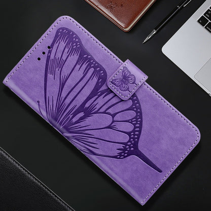 For Nothing CMF Phone 1 Embossed Butterfly Leather Phone Case(Light Purple) - Nothing Cases by buy2fix | Online Shopping UK | buy2fix