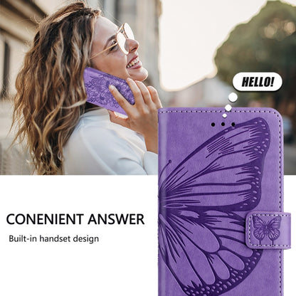 For Nothing CMF Phone 1 Embossed Butterfly Leather Phone Case(Light Purple) - Nothing Cases by buy2fix | Online Shopping UK | buy2fix