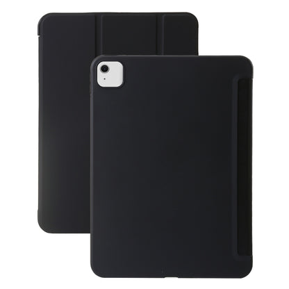 For iPad Air 13 2024 Three-fold Holder Flip Tablet Leather Case(Black) - iPad Air 13 2024 Cases by buy2fix | Online Shopping UK | buy2fix