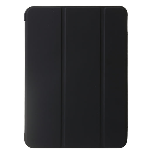 For iPad Air 11 2025 / 2024 Three-fold Holder Flip Tablet Leather Case(Black) by buy2fix