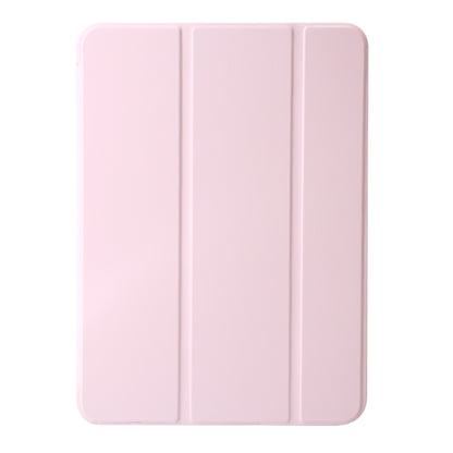 For iPad Air 11 2024 Three-fold Holder Flip Tablet Leather Case(Light Pink) - iPad Air 11 2024 Cases by buy2fix | Online Shopping UK | buy2fix