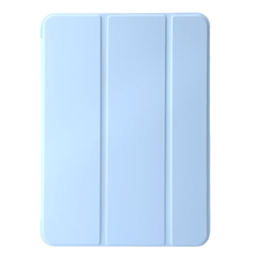 For iPad Pro 11 2025 / 2024 Three-fold Holder Flip Tablet Leather Case(Sky Blue) by buy2fix