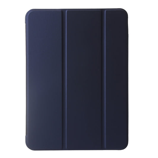 For iPad Pro 11 2025 / 2024 Three-fold Holder Flip Tablet Leather Case(Dark Blue) by buy2fix