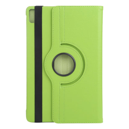 For iPad Pro 13 2024 360 Degree Rotation Litchi Texture Leather Tablet Case with Holder(Green) - iPad Pro 13 2024 Cases by buy2fix | Online Shopping UK | buy2fix