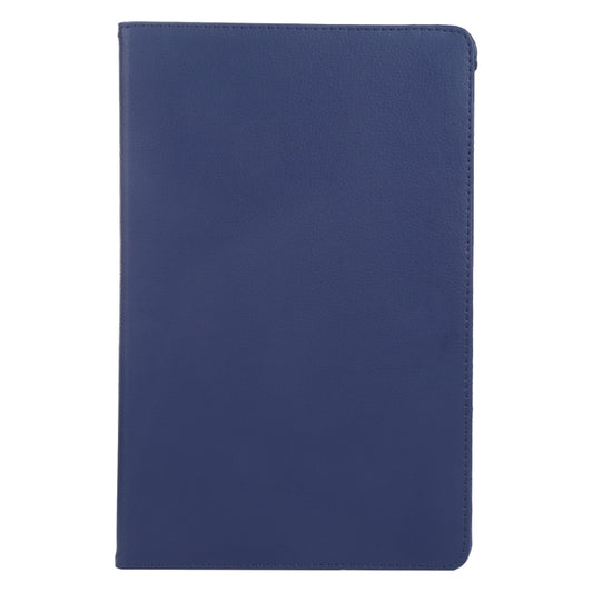 For iPad Air 13 2025 / 2024 360 Degree Rotation Litchi Texture Leather Tablet Case with Holder(Dark Blue) by buy2fix