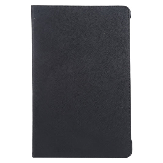 For iPad Air 13 2025 / 2024 360 Degree Rotation Litchi Texture Leather Tablet Case with Holder(Black) by buy2fix