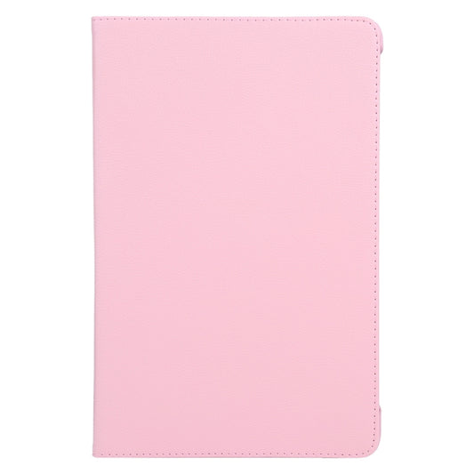 For iPad Air 11 2025 / 2024 360 Degree Rotation Litchi Texture Leather Tablet Case with Holder(Pink) by buy2fix