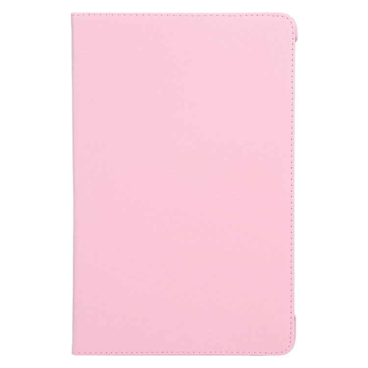 For iPad Air 11 2024 360 Degree Rotation Litchi Texture Leather Tablet Case with Holder(Pink) - iPad Air 11 2024 Cases by buy2fix | Online Shopping UK | buy2fix