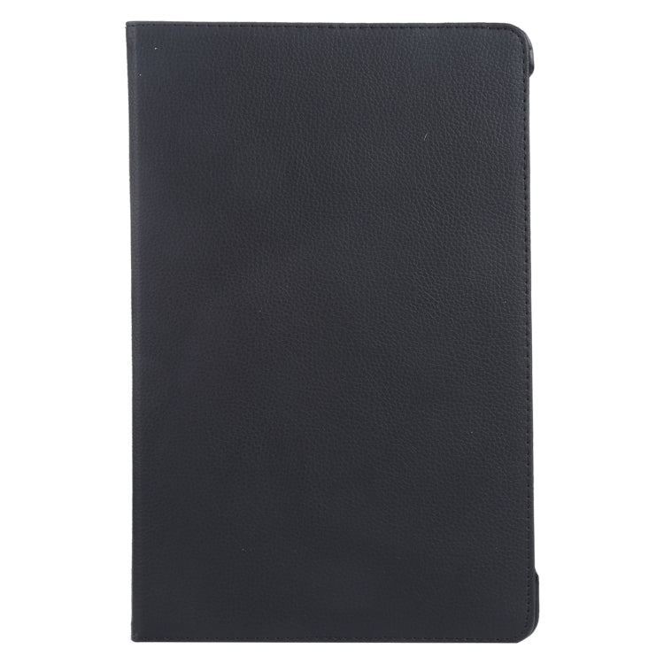 For iPad Pro 11 2024 360 Degree Rotation Litchi Texture Leather Tablet Case with Holder(Black) - iPad Pro 11 2024 Cases by buy2fix | Online Shopping UK | buy2fix