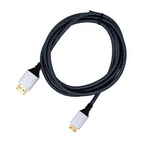 HDTV to Mini HDTV 4K UHD Video Transmission Braided Cable, Length:5m(Grey) by buy2fix