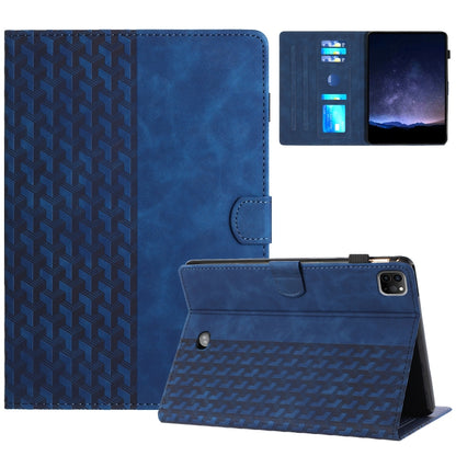 For iPad Pro 11 2022 / Air 10.9 2022 Building Blocks Embossed Leather Smart Tablet Case(Blue) - iPad Pro 11 (2022/2021) Cases by buy2fix | Online Shopping UK | buy2fix