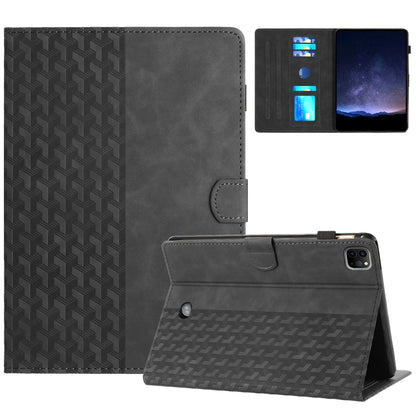 For iPad Pro 11 2022 / Air 10.9 2022 Building Blocks Embossed Leather Smart Tablet Case(Black) - iPad Pro 11 (2022/2021) Cases by buy2fix | Online Shopping UK | buy2fix