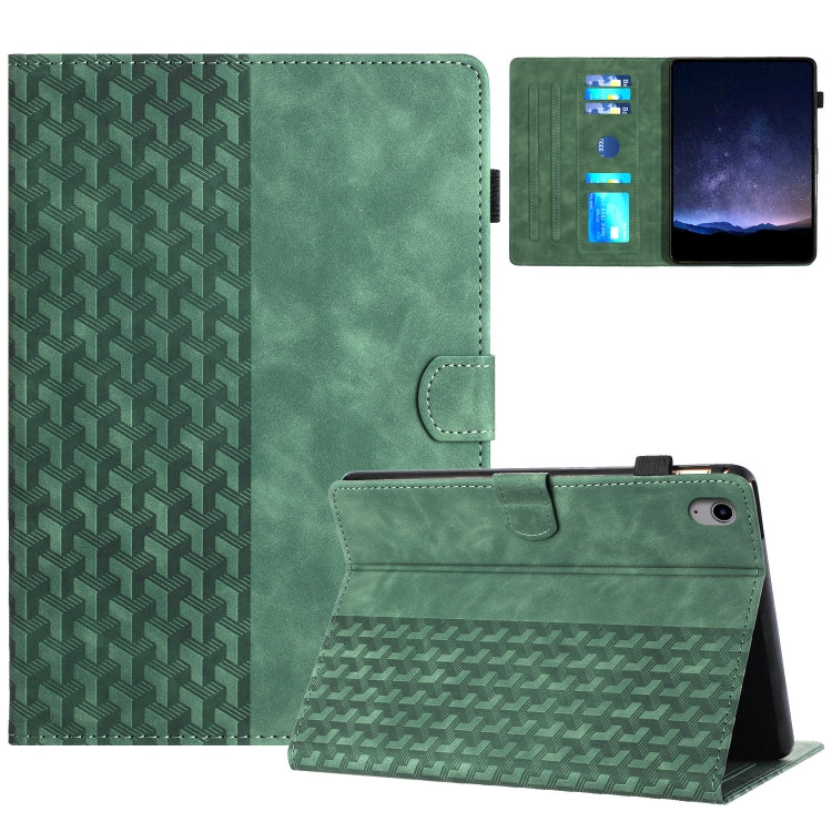For iPad 2025 / 2022 Building Blocks Embossed Leather Smart Tablet Case(Green) - iPad 2025 / 2022 Cases by buy2fix | Online Shopping UK | buy2fix