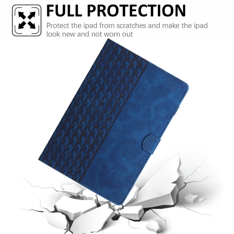 For iPad Air / Air 2 / 9.7 2017 / 2018 Building Blocks Embossed Leather Smart Tablet Case(Blue) - iPad 9.7 (2018) & (2017) Cases by buy2fix | Online Shopping UK | buy2fix