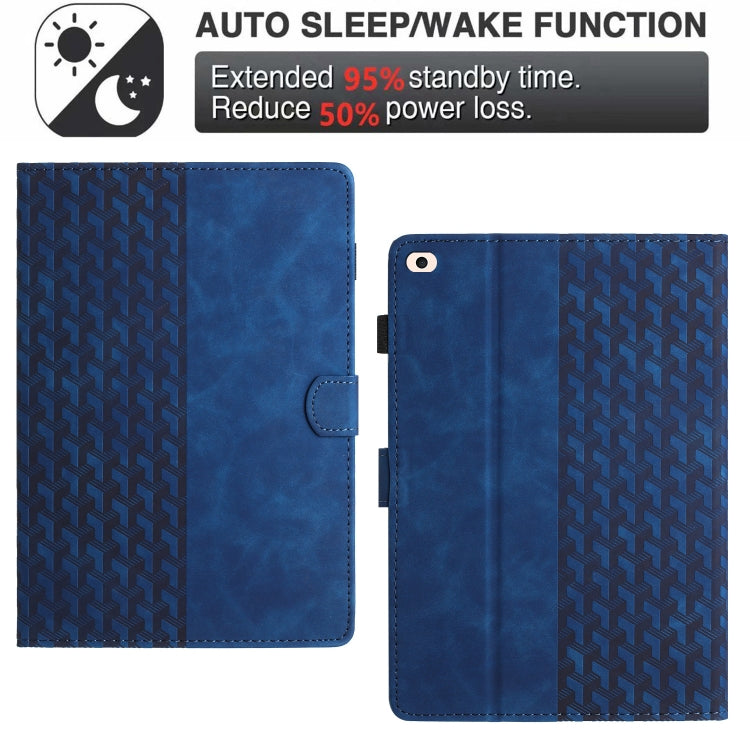 For iPad Air / Air 2 / 9.7 2017 / 2018 Building Blocks Embossed Leather Smart Tablet Case(Blue) - iPad 9.7 (2018) & (2017) Cases by buy2fix | Online Shopping UK | buy2fix
