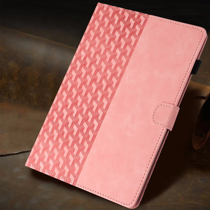 For iPad Air / Air 2 / 9.7 2017 / 2018 Building Blocks Embossed Leather Smart Tablet Case(Pink) - iPad 9.7 (2018) & (2017) Cases by buy2fix | Online Shopping UK | buy2fix