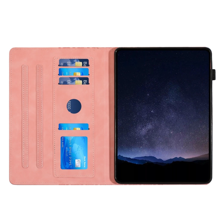 For iPad Air / Air 2 / 9.7 2017 / 2018 Building Blocks Embossed Leather Smart Tablet Case(Pink) - iPad 9.7 (2018) & (2017) Cases by buy2fix | Online Shopping UK | buy2fix