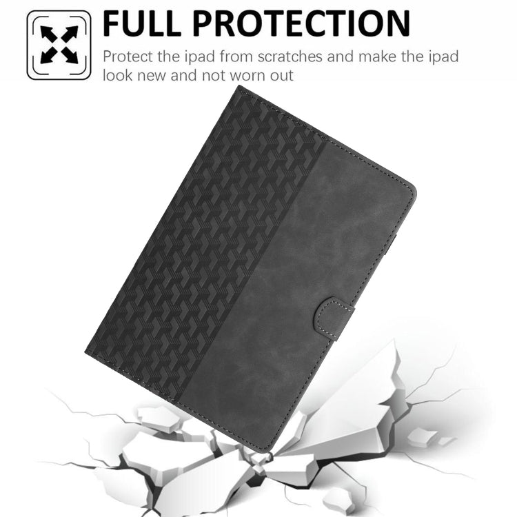 For iPad Air / Air 2 / 9.7 2017 / 2018 Building Blocks Embossed Leather Smart Tablet Case(Black) - iPad 9.7 (2018) & (2017) Cases by buy2fix | Online Shopping UK | buy2fix