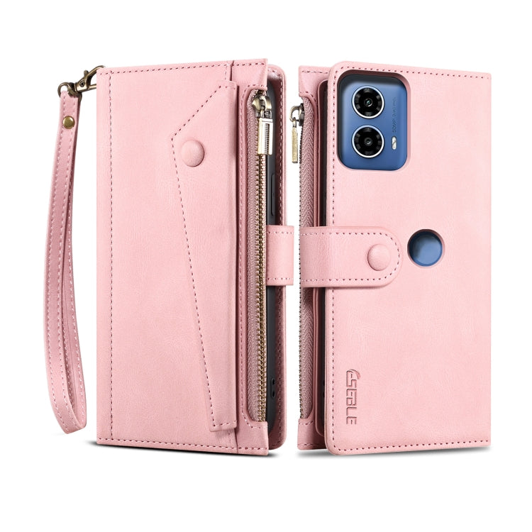 For Motorola Edge 50 Fusion ESEBLE Retro Frosted RFID Leather Phone Case(Rose Gold) - Motorola Cases by ESEBLE | Online Shopping UK | buy2fix