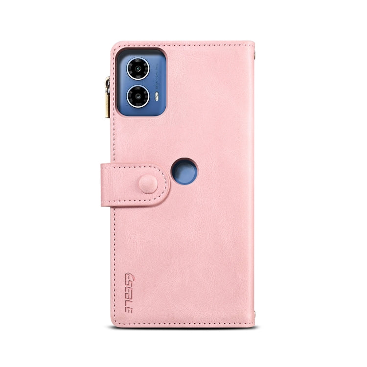 For Motorola Edge 50 Fusion ESEBLE Retro Frosted RFID Leather Phone Case(Rose Gold) - Motorola Cases by ESEBLE | Online Shopping UK | buy2fix