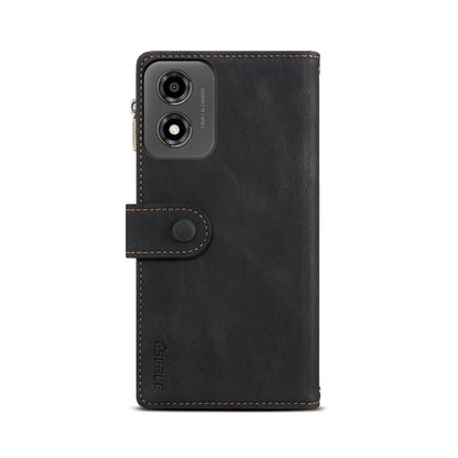 For Motorola Moto E14 ESEBLE Retro Frosted RFID Leather Phone Case(Black) - Motorola Cases by ESEBLE | Online Shopping UK | buy2fix