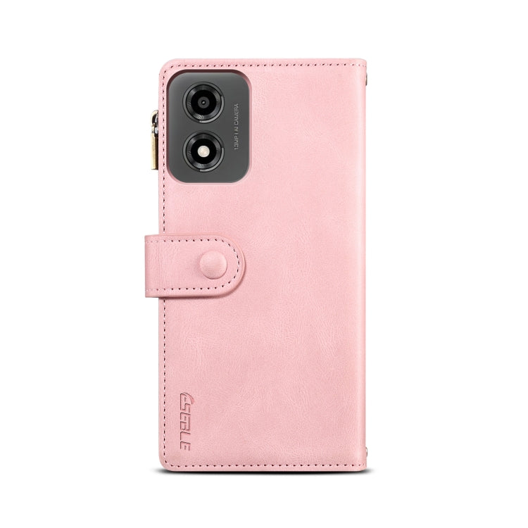 For Motorola Moto E14 ESEBLE Retro Frosted RFID Leather Phone Case(Rose Gold) - Motorola Cases by ESEBLE | Online Shopping UK | buy2fix