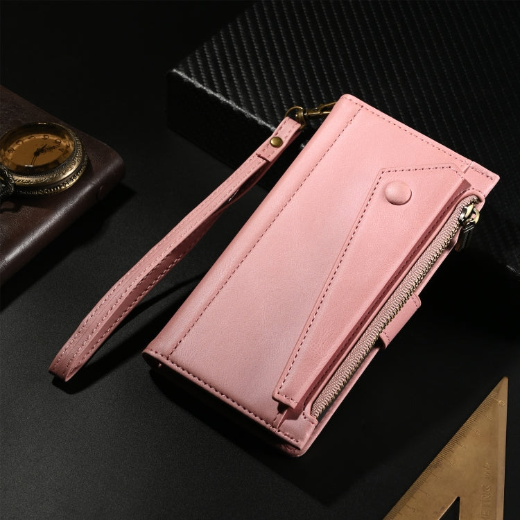 For Motorola Moto G64 5G Global ESEBLE Retro Frosted RFID Leather Phone Case(Rose Gold) - Motorola Cases by ESEBLE | Online Shopping UK | buy2fix