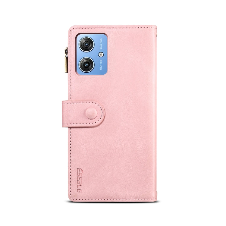 For Motorola Moto G64 5G Global ESEBLE Retro Frosted RFID Leather Phone Case(Rose Gold) - Motorola Cases by ESEBLE | Online Shopping UK | buy2fix