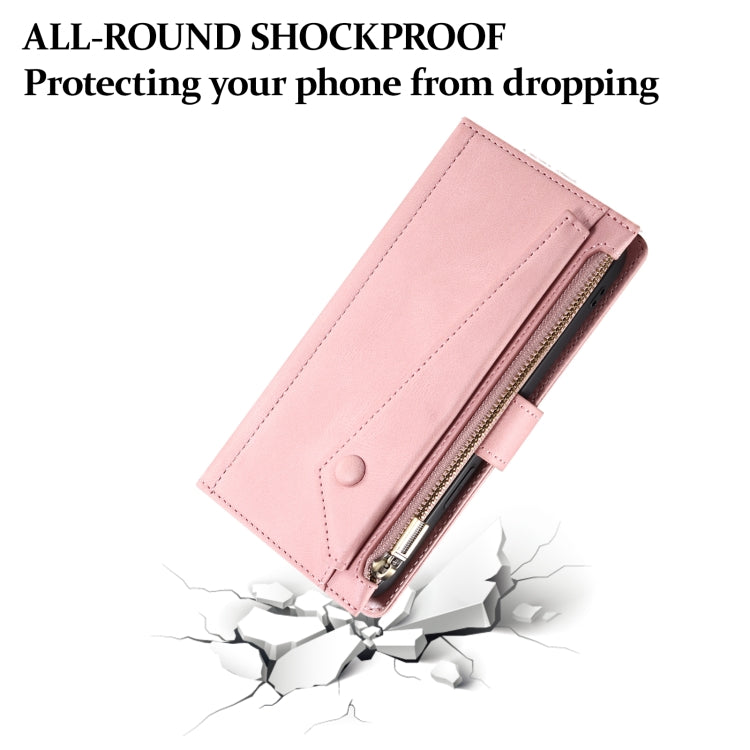 For Motorola Moto G64 5G Global ESEBLE Retro Frosted RFID Leather Phone Case(Rose Gold) - Motorola Cases by ESEBLE | Online Shopping UK | buy2fix