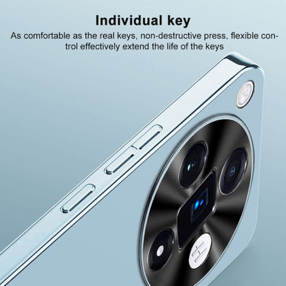 For OPPO Reno11 Pro Global AG Frosted Electroplating Acrylic Phone Case(Silver White) by buy2fix