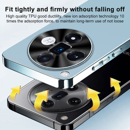 For OPPO Reno11 Pro Global AG Frosted Electroplating Acrylic Phone Case(Silver White) by buy2fix