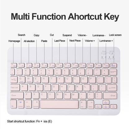 For Xiaomi Pad 5 / Pad 5 Pro 11 inch Round Cap Bluetooth Keyboard Tablet Leather Case with Pen Slot(Pink) - Others Keyboard by buy2fix | Online Shopping UK | buy2fix