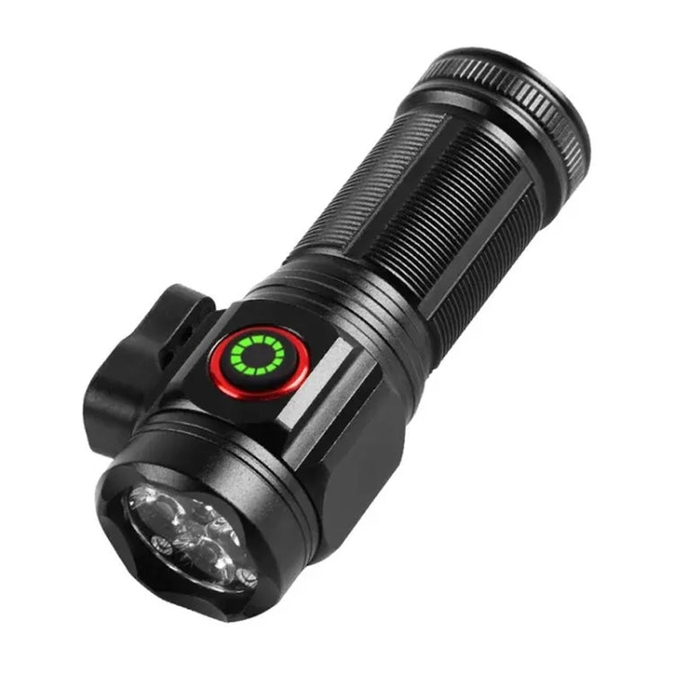 W5183 4 LEDs Highlight Mini Rechargeable Flashlight(Black) - LED Flashlight by buy2fix | Online Shopping UK | buy2fix