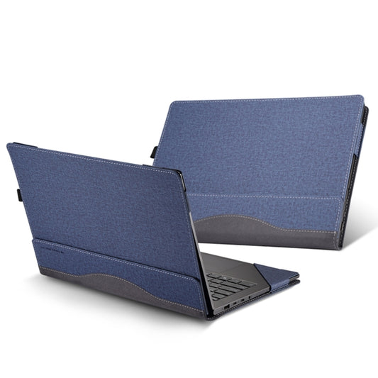 For HP Envy X360 16 inch 16-ac Leather Laptop Shockproof Protective Case(Dark Blue) - 15.6 - 17 inch by buy2fix | Online Shopping UK | buy2fix