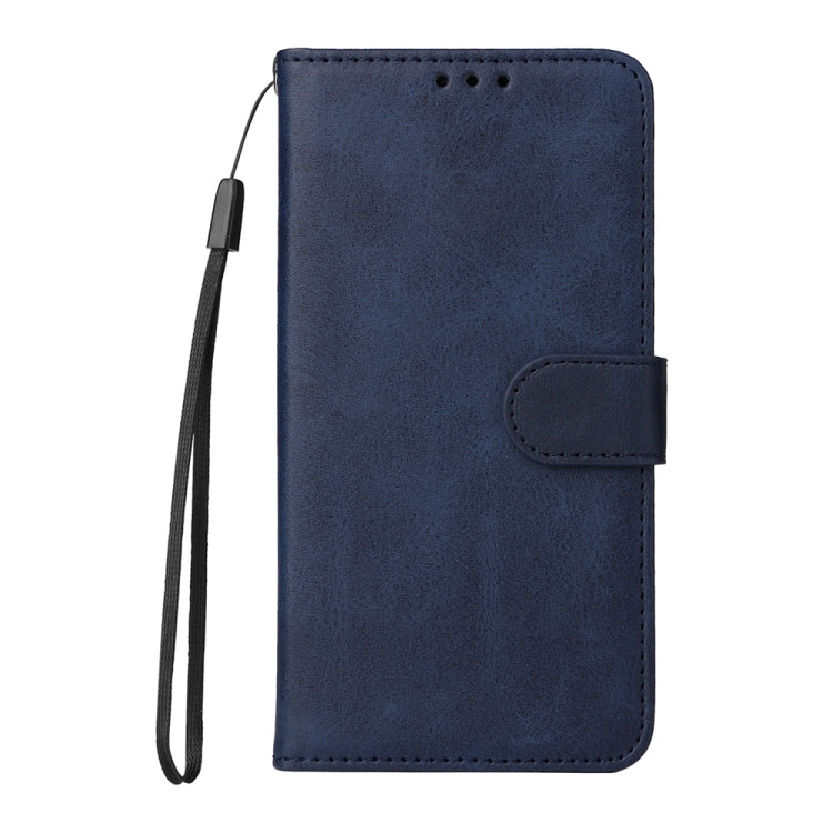 For iPhone 16 Pro Classic Calf Texture Flip Leather Phone Case(Blue) - iPhone 16 Pro Cases by buy2fix | Online Shopping UK | buy2fix